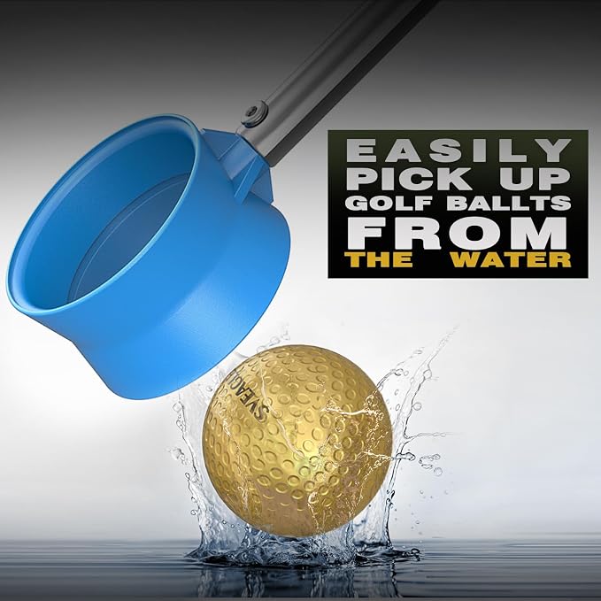 Golf Ball Retriever Telescopic for Water, 12Ft/9Ft Two-Sided Golf Ball Grabber - Image 4