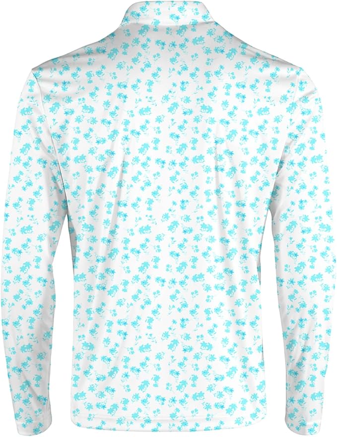 Men's Long Sleeve Golf Shirt Quick Dry 3 Button Work Fishing Outdoor Casual - Image 4