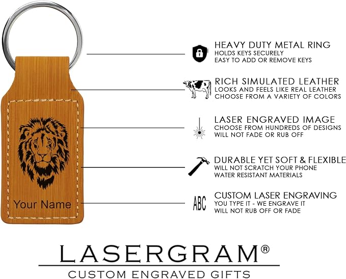 LaserGram Rectangle Keychain, Golfer Golfing, Personalized Engraving Included - Image 4