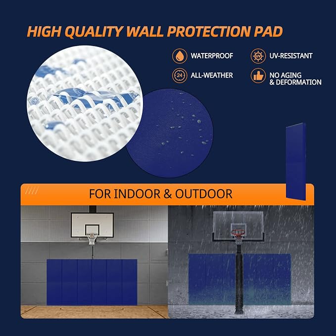 PROGOAL Gym Wall Paddings Basketball Court Wall Protection Pad - Image 4