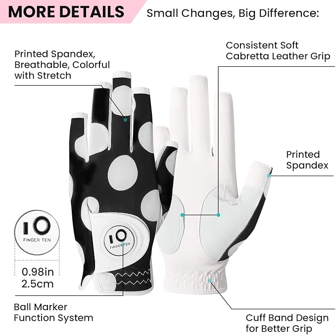 FINGER TEN Stylish Golf Gloves Women - Image 2