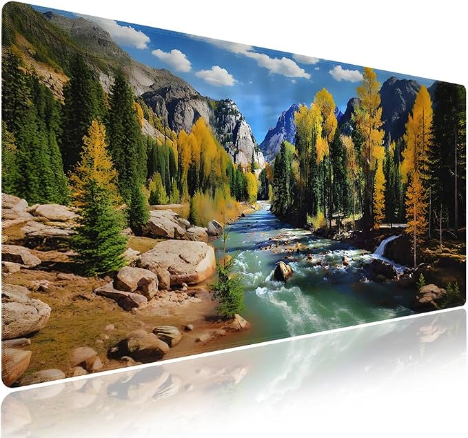 Wknoon. Extra Large Gaming & Office Mouse Pad – Natural Landscape Mountains of by Wknoon
