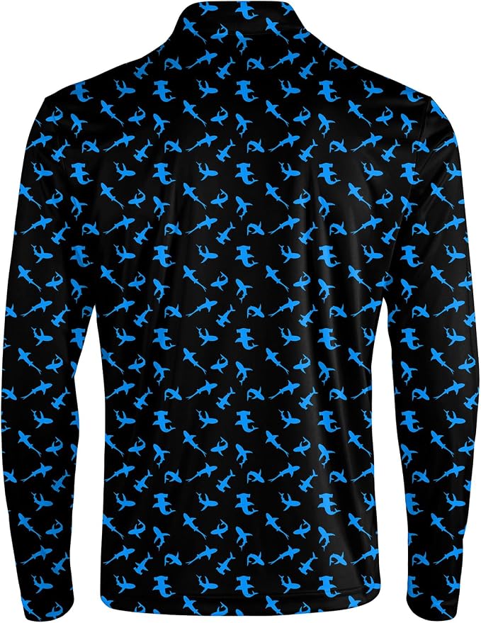 Men's Long Sleeve Golf Shirt Quick Dry 3 Button Work Fishing Outdoor Casual - Image 4