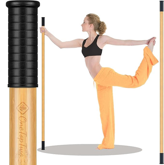 5ft Yoga Stick from Natural Bamboo by AnEasy-GoingFriend