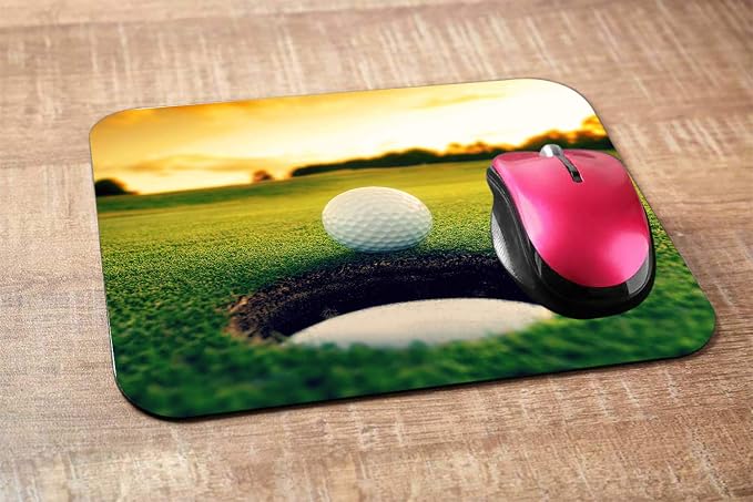 Golf Rectangle Gaming Mousepad Cool Golf Ball Hole Sport Mouse Pad Mouse Mat - Image 2