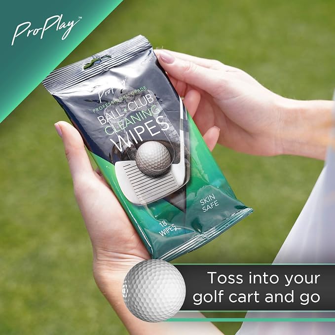 ProPlay Ball & Club Cleaning Wipes | Powerful Cleaner Removes Dirt, and Sand | - Image 2