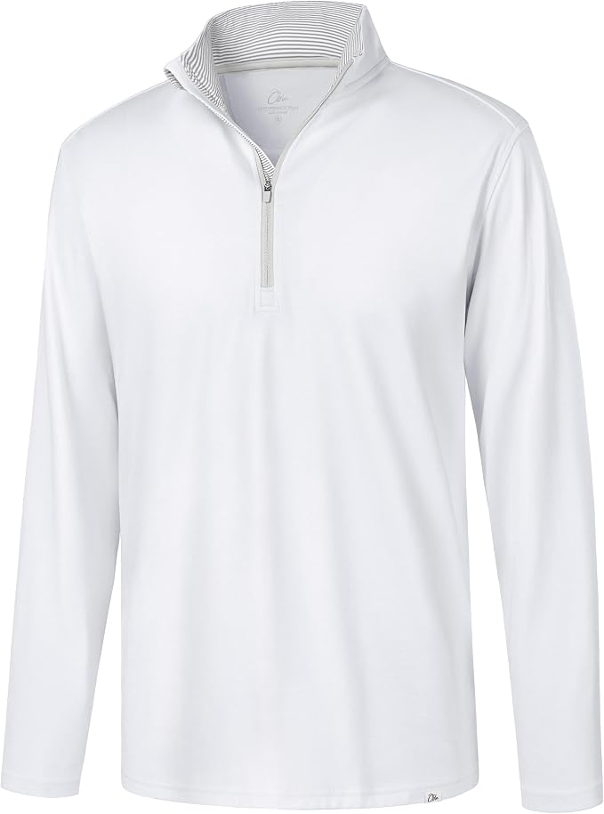Obla Golf Quarter Zip Pullover Men Fleece Mock Neck Sweatshirt Winter Warm 1/4 by OBLA