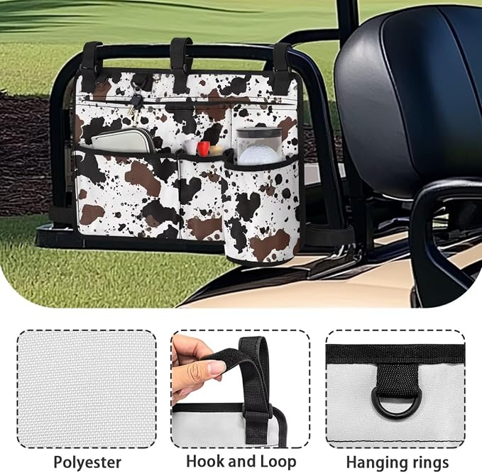 Golf Cart Rear Seat Organizer Storage Bag Large Capacity Golf Cart Accessory - Image 6