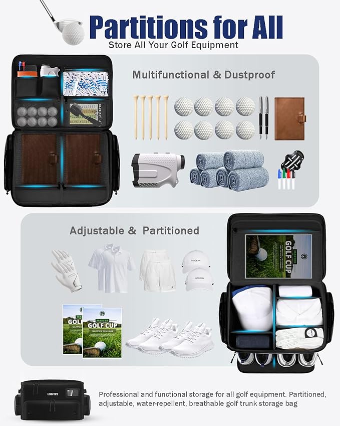 Golf Trunk Organizer, Waterproof Car Golf Locker - Image 2