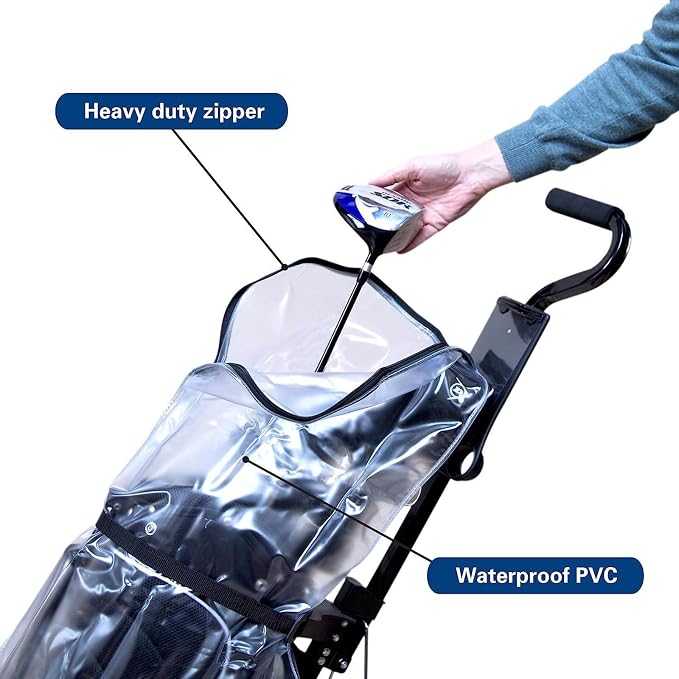 Transparent Golf Bag Rain Cover, Waterproof Rain Cover - Image 5