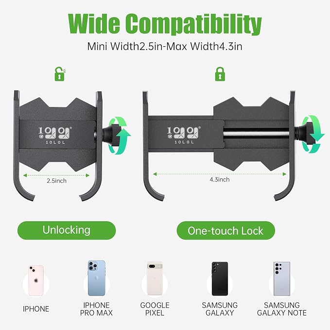 Phone Mount for Yamaha, Club Car, 360-Degree Rotatable Universal Golf Cart - Image 7
