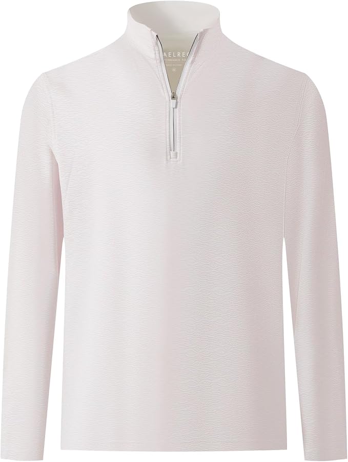 M MAELREG Quarter Zip Golf Pullover Men Dry Fit Long Sleeve Performance Wicking by MAELREG