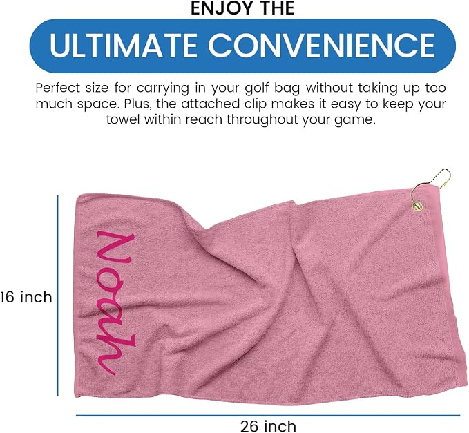 Personalized Passion Golf Towel - Image 5