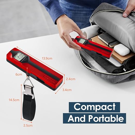 travel inspira Luggage Scale Battery-Free, Travel Essentials, Portable Handheld - Image 9
