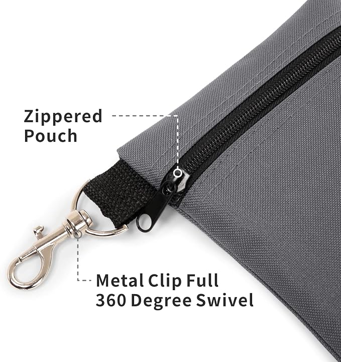 BuyAgain Golf Tee Pouch, 5.62 X 6.87 Inch Professional Zipper Golf Tee/Ball - Image 4