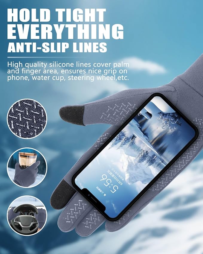 Aegend Lightweight Winter Gloves - Image 3