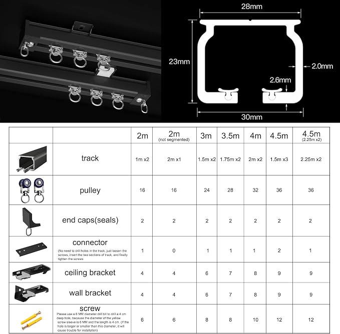 Ceiling Curtain Track Ceiling Mounted Curtain Rail - Image 6