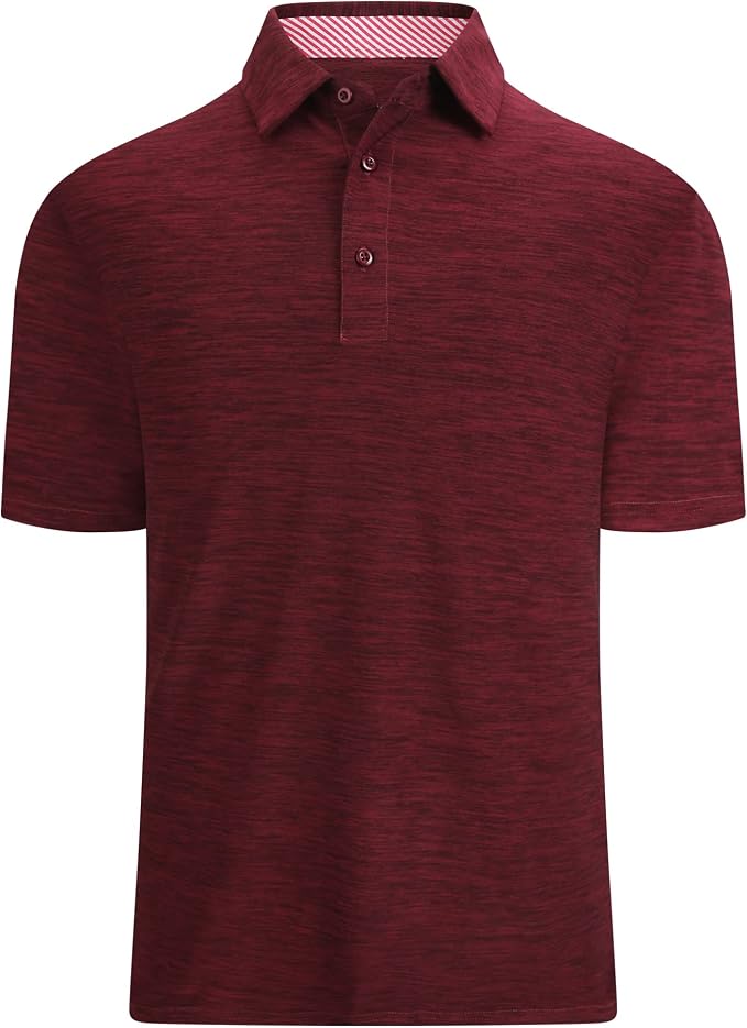 Alex Vando Mens Golf Shirt Moisture Wicking Quick-Dry Short Sleeve Casual Polo by AlexVando