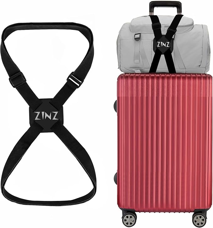 ZINZ Luggage Strap, High Elastic Suitcase Belt Adjustable Bag Bungees by ZINZ