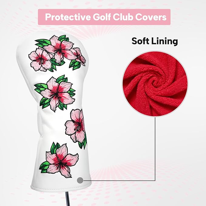 Golf Headcovers Embroidery Driver Cover Fariway Wood Headcover Hybrid Head - Image 4