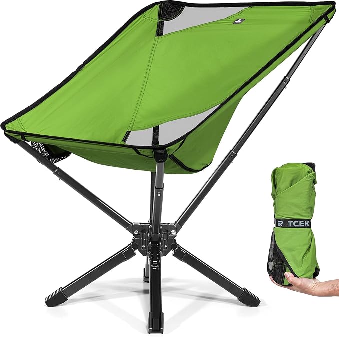 Adjustable Portable Camping Chair RiseLite Lightweight Compact Folding Chair by TCEK