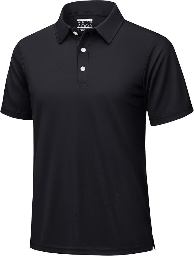 KEFITEVD Men's Polo Shirts Short Sleeve Moisture Wicking Dry Fit Performance by KEFITEVD