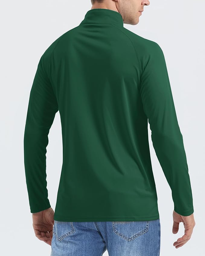 Boladeci Men's UPF 50+ Sun Shirts 1/4 Zip Long Sleeve SPF UV Protection - Image 3