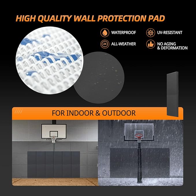 PROGOAL Gym Wall Paddings Basketball Court Wall Protection Pad - Image 4