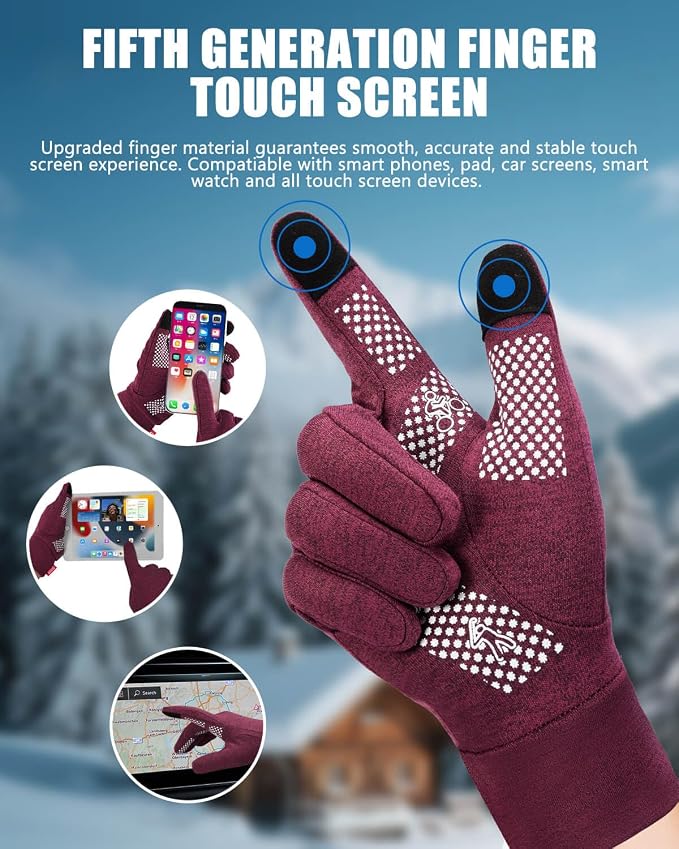 Aegend Lightweight Winter Gloves - Image 2
