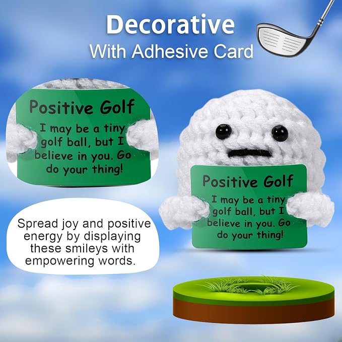 AICase Golf Gifts Accessories Funny Positive Golf Ball Crochet Gag Gift Ideas - Image 8