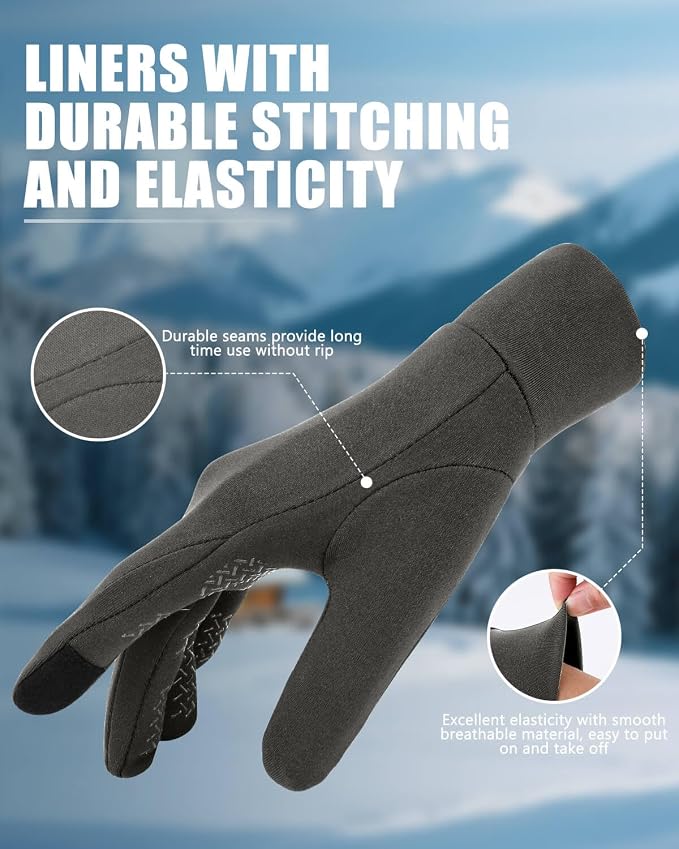 Aegend Lightweight Winter Gloves - Image 4
