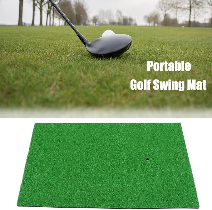 Golf Hitting Mat -32 x 20 inch Artificial Turf, SBR Foam Bottom - Image 3