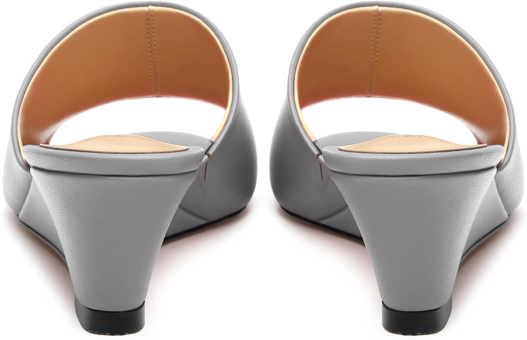 Wedge Sandals for Women Open Toe Wedge Heels Womens Matte High Heel Sandal - Image 4