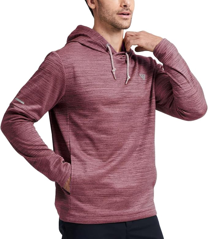 Hoodies for Men Golf Fleece Hooded Sweatshirts Dry Fit Athletic Lightweight - Image 3