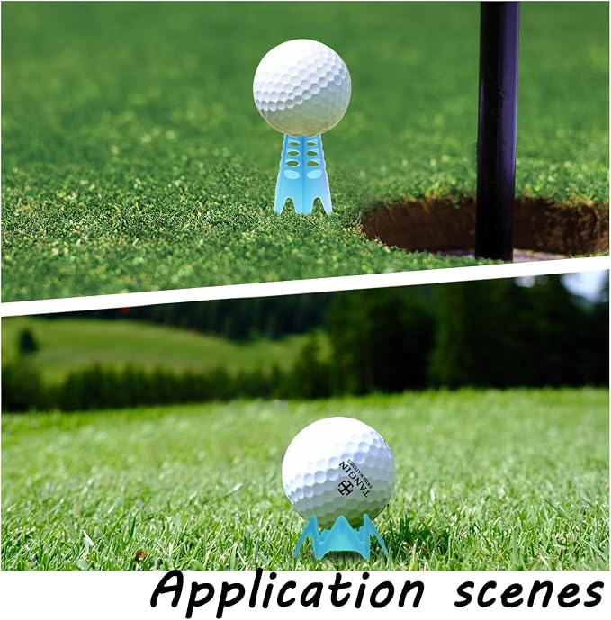 Golf Simulator Tees, Plastic Indoor Golf Mat Tees Practice Turf and Driving - Image 5