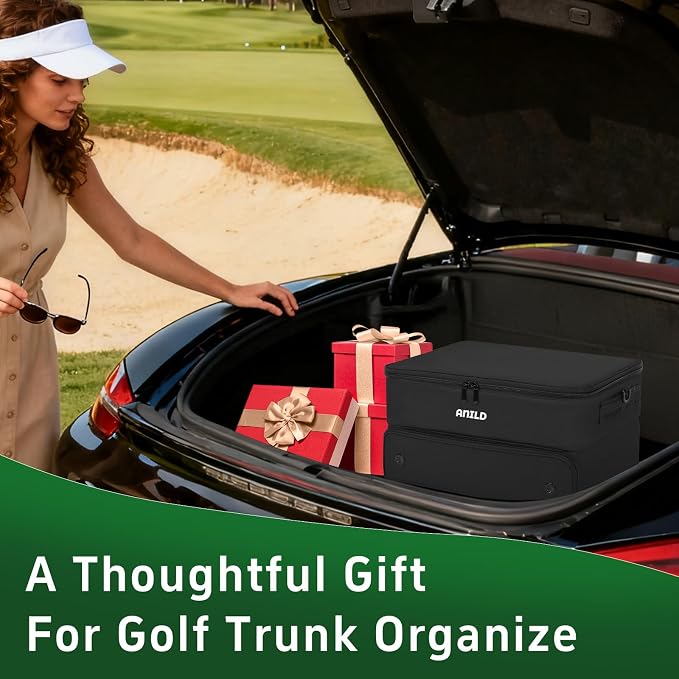 ANILD Golf Trunk Organizer, 2 Layer Golf Storage Case - Image 9