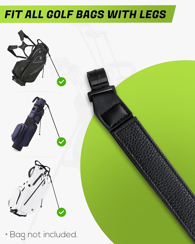 Big Teeth Golf Bag Accessories Leg Leather Strap, Stabilizer Strap, Equipment - Image 3