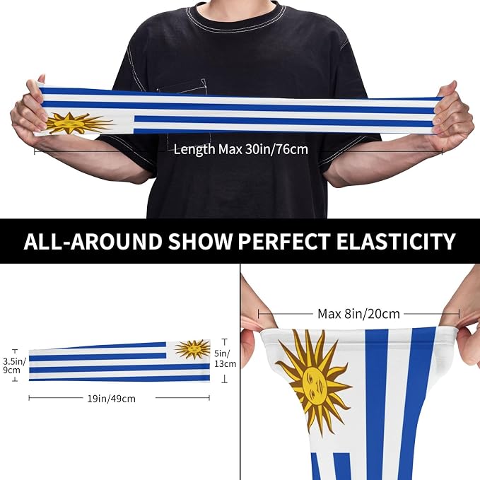 Cute Flag Arm Sleeves Cooling Sun Protection Sports Flag Sleeves - Image 4
