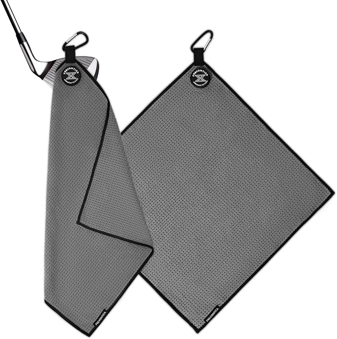 Magnetic Golf Towel with Clip and Cleaning Pocket -Premium Ultra Absorbent and by Frevontica