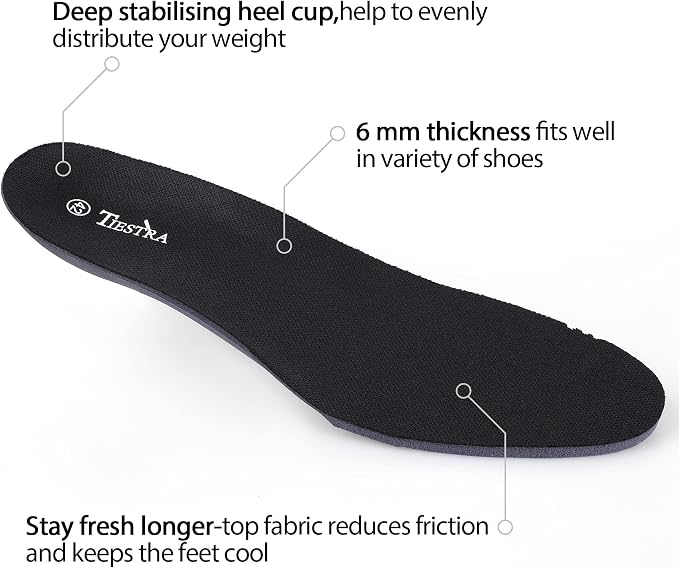 Insoles for Womens Memory Foam Shoe Inserts, Replacement Insoles for Work Boot - Image 2