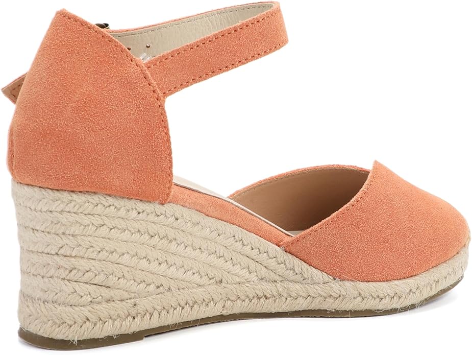 Platform Wedges Sandals for Women, Ankle-Strap, Cap Toe, Summer Espadrilles - Image 4