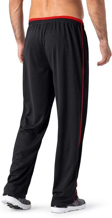 MAGNIVIT Men's Lightweight Sweatpants Loose Fit Open Bottom Mesh Athletic Pants - Image 2