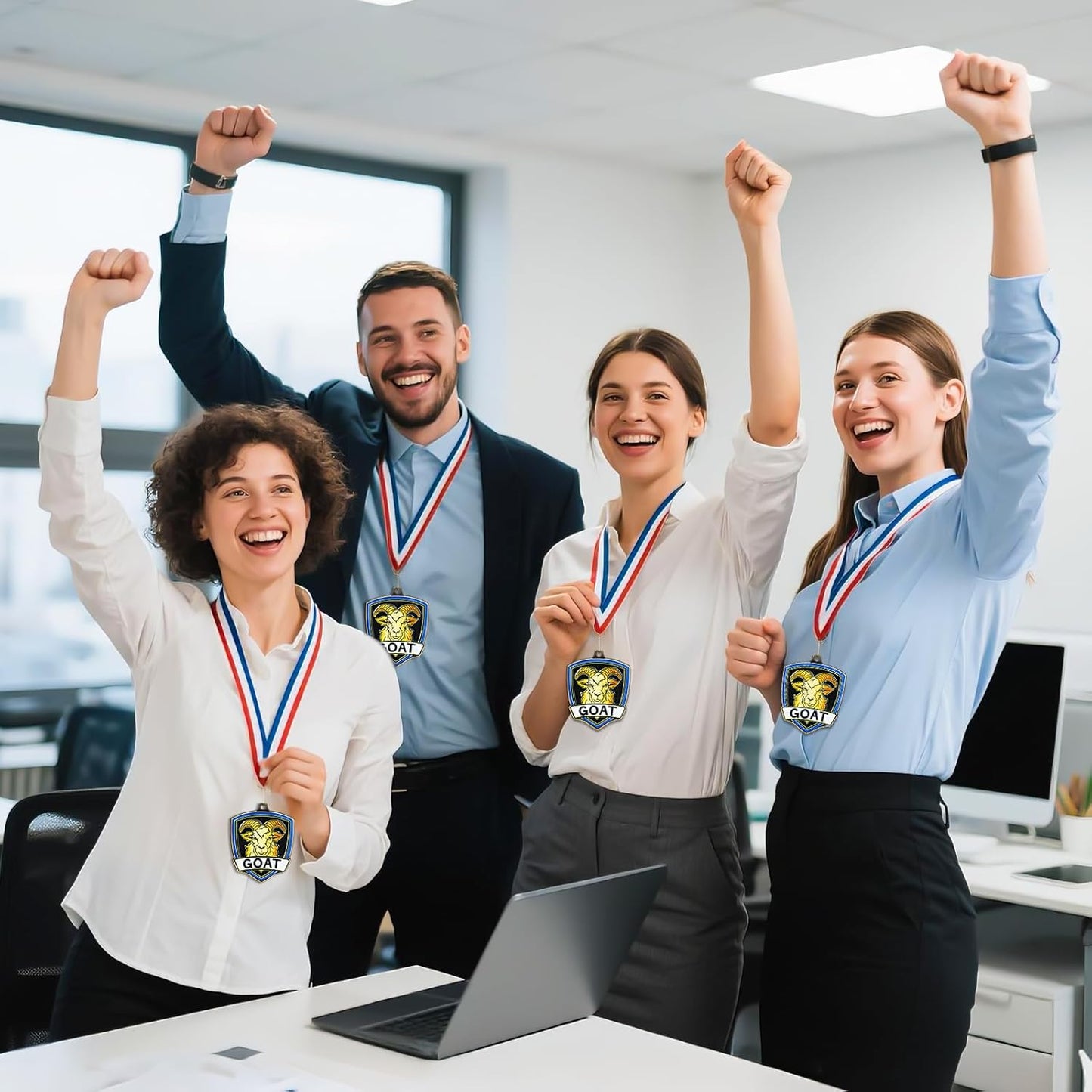 10/20 /30/40 Pcs Award Medals Bulk Sports Medals with Neck Ribbons 2.4 Inch Winner Award Trophy Prize Gift for Sports Themed Party Favors Tournaments School Match