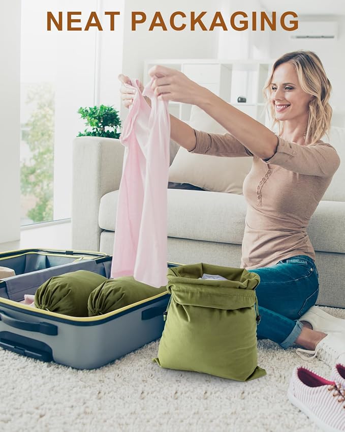 FantasyLife Shoe Bags for Travel, Washable Dust Bags for Storage & Packing - Image 5