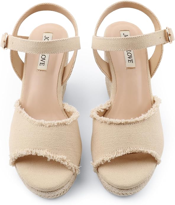 JOY IN LOVE Platform Wedge Sandals - Image 2