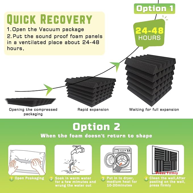 56 Pack Acoustic Foam Panels - Image 4