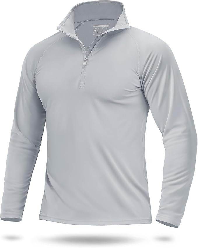 Boladeci Men's UPF 50+ Sun Shirts 1/4 Zip Long Sleeve SPF UV Protection by Boladeci