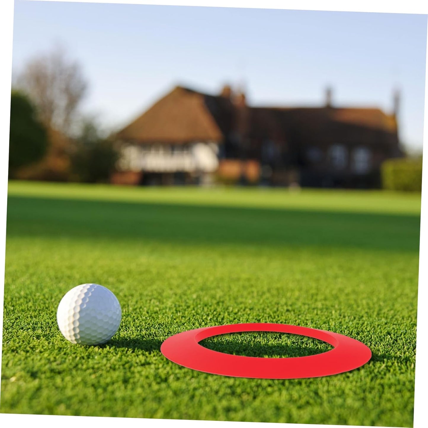 Happyyami Golf Putting Cup Ring Golf Hole Target Circles Silicone Golfs Green Hole Cup Rings Golf Training Tool
