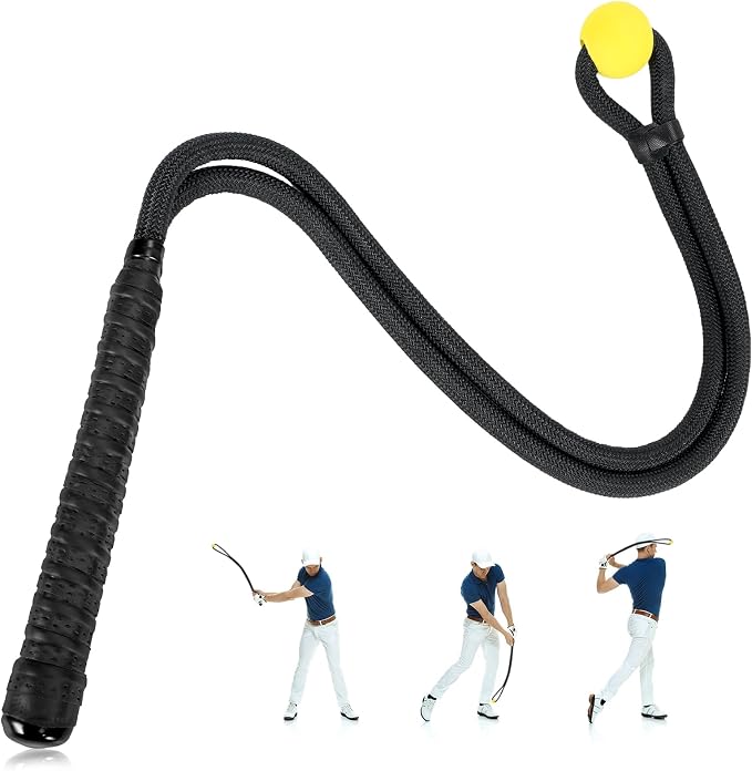 Golf Rope Swing Trainer & Aid – Elevate Speed Tempo Flexibility | All-Level by Beauyist