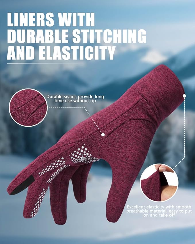 Aegend Lightweight Winter Gloves - Image 4